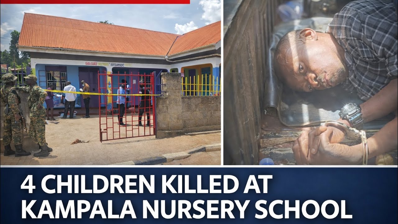 Four children kuu at Kampala nursery school by man who allegedly posed as a parent.