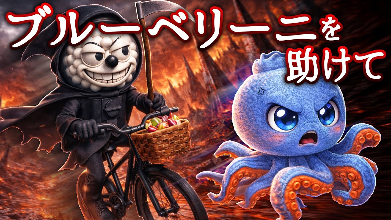 『ミエテテイラ・ビシクレテイラ』と出会ったブルーベリーニ・オクトパシーニを助けて！ブレインロットクイズ【全3問】