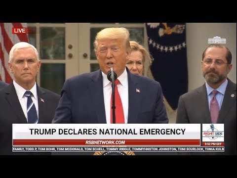 President Trump Declares National Emergency Over Coronavirus 3/13/20