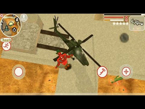 Ironman Vegas Crime Simulator | Helicopter & Tank Destroy - Iron Rope Hero City battle