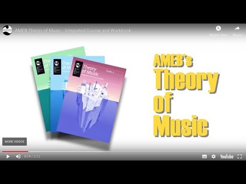 AMEB Theory of Music - Integrated Course and Workbook
