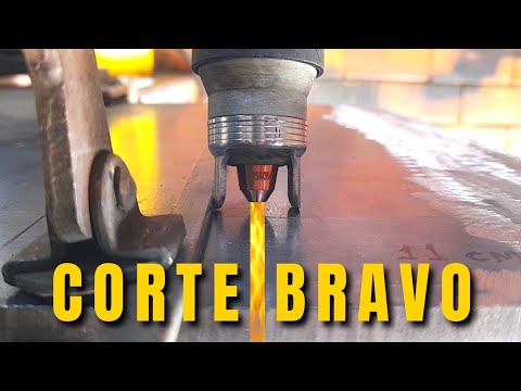 Cortando chapa grossa com handyplasma ESAB