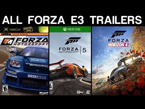 Evolution of Forza E3 Trailers (2005 - 2018)