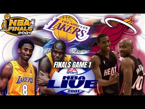 NBA Live 2001 PS2 Gameplay - NBA Finals Game 1: Heat @ Lakers (Full-Length Game)