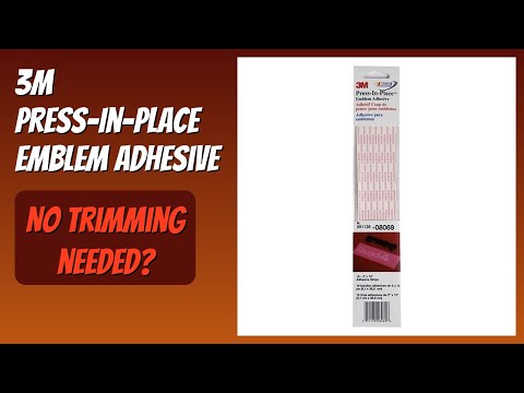 REVIEW (2026): 3M Press-In-Place Emblem Adhesive. Features