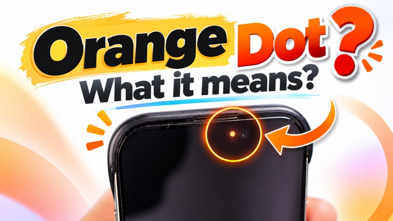 iPhone Screen OFF but Shows Orange Dot?