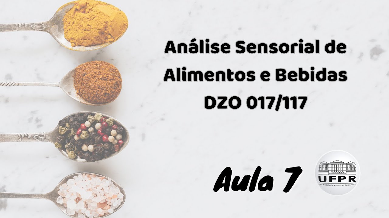 Análise Sensorial de Alimentos e Bebidas (DZO 017; DZO 117) - Aula 7 (outros métodos)