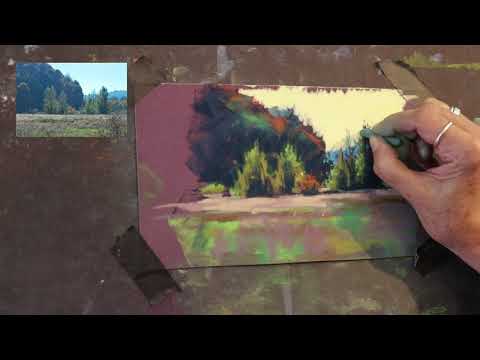 "Oaks Park" Pastel Painting