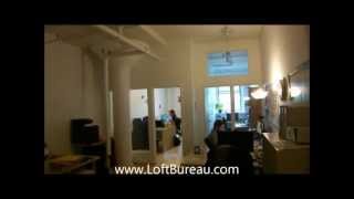 preview picture of video 'Video of 800 sf loft style office space Plateau Mont Royal for rent'