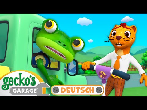 Die Waschanlage läuft weg | 30-minütige Zusammenstellung｜Geckos Garage Deutsch｜LKW für Kinder 🦎🛠️