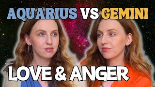 AQUARIUS VS GEMINI | Love &amp; Anger Compatibility | Hannah’s Elsewhere