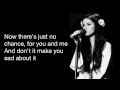 Selena Gomez ~ Cry me a river (lyrics) 