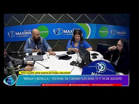 "Pitu" Alfieri -Fede García-EN PUEBLO BELGRANO."Brasa y Botella – Festival de Carnes"