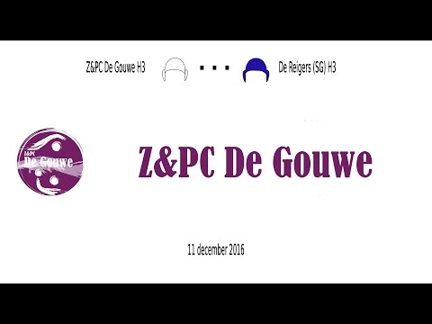 Z&PC De Gouwe H3 tegen De Reigers (SG) H3 op 11-12-2016