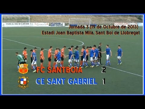2013-14 - Cadete Preferente - J3 - CF Santboia - CE Sant Gabriel 2-1 (SONIDO AMBIENTE)