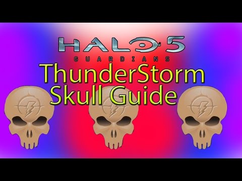 Halo 5 Thunderstorm Skull Location! Evacuation Skull Guide!