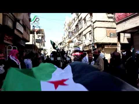 مظاهرة في بلدة زملكا في ريف دمشق في جمعة "لا للفدرالية"