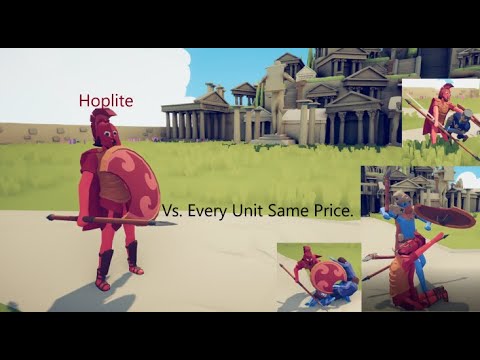Hoplite Gameplay Vs. Every Unit (Same Price)