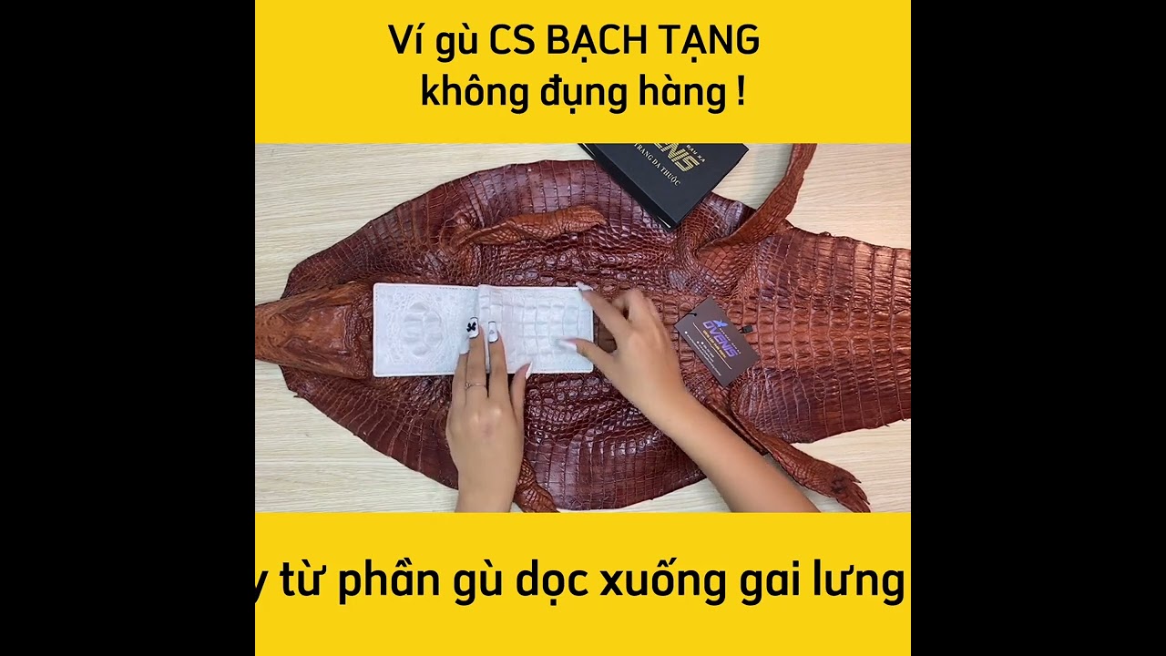 [PHIÊN BẢN ĐẶC BIỆT...] Ví gù cá sấu Bạch tạng không đụng hàng!