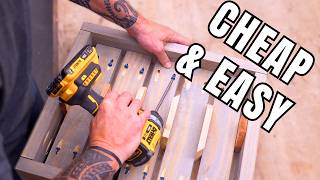 DIY Outdoor Sofa Table: Slide-Under Design for Food & Drinks!