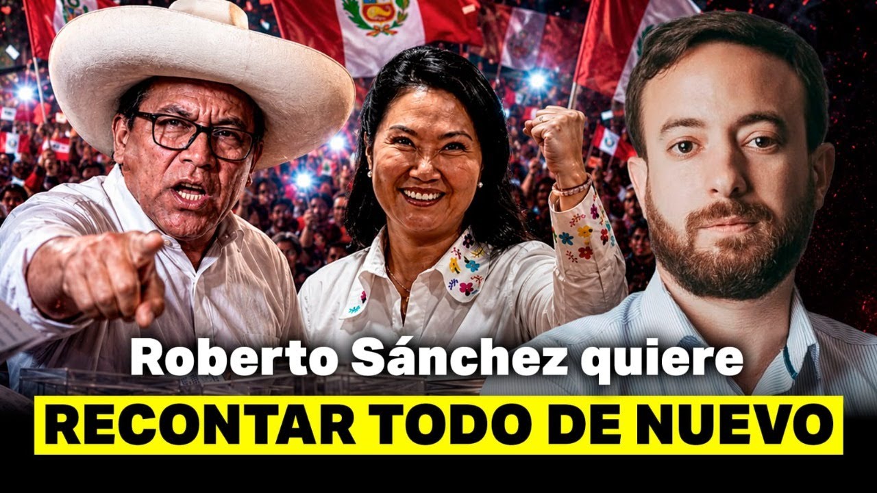 🚨 PERÚ: Sánchez ENLOQUECE y pide recontar votos ante victoria de Keiko | Agustín Laje