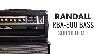 Video thumbnail for 1980s Randall RBA-500 Bass 500 Sound Demo - Brutal Rock, Doom & Stoner Tones! by Caleb Andresen