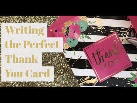YouTube video about Creating the Perfect Thank-You Card Using a Video