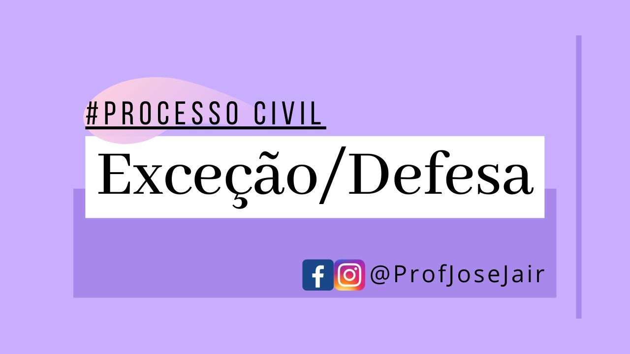 Exceção/Defesa