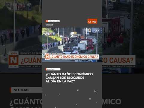 ¿Cuánto daño económico causan los bloqueos al día en La Paz?