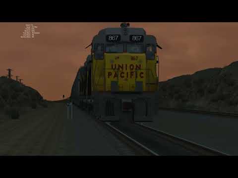 Union Pacific 867 Manifest Train at Sherman's Top