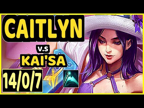 NEON (CAITLYN) vs KAI'SA - 14/0/7 KDA BOTTOM ADC CHALLENGER GAMEPLAY - EUW