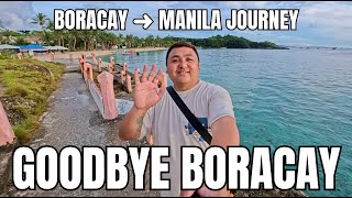 BORACAY PARADISE | DEPARTURE PROCESS FROM BORACAY HOTEL TO CATICLAN AIRPORT + NAIA ARRIVAL
