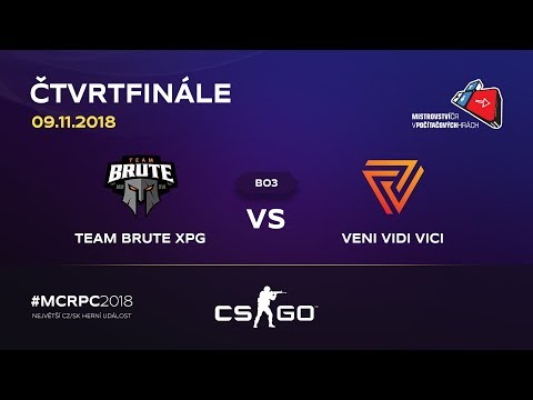 MČR 2018 | Čtvrtfinále: Brute vs. VENI VIDI VICI | CS:GO