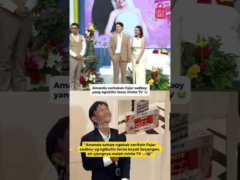 🤣VIRAL TERBARU! Amanda Ceritain Fajar Sadboy NGINTILIN Terus Minta TV😭📺 #amandamanopo #fyp #fypシ
