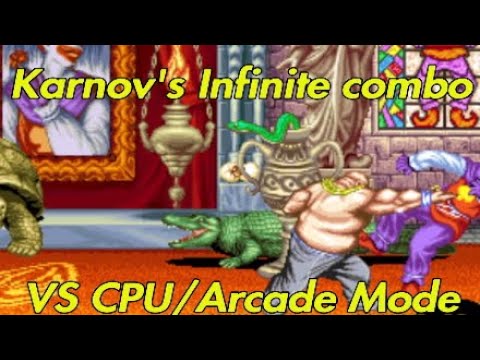 Karnov's Revenge (Karnov's Infinite Combo) VS CPU/AI Arcade Mode