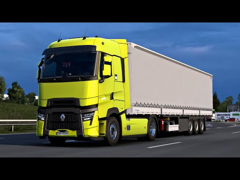 ETS2 1.43 - ProMods 2.60 - Renault T Range 480 Evo - Trip: Paris - Mulhouse