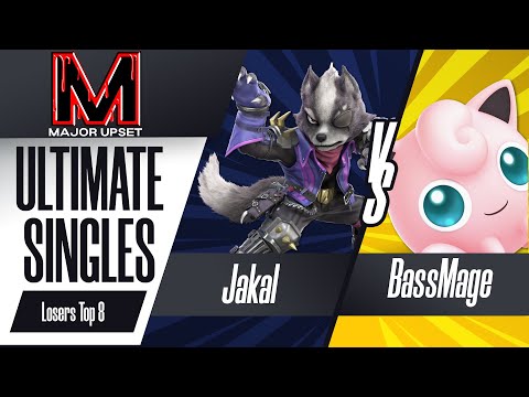 Jakal (Wolf) vs BassMage (Jigglypuff) - Ultimate Singles Top 8 - Losers Round 1 - MAJOR UPSET