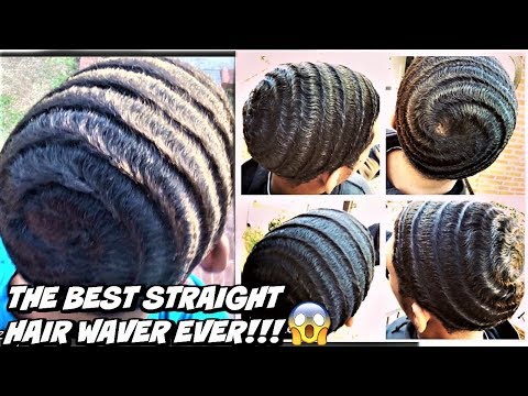 THE BEST OG 360 WAVE STRAIGHT HAIR WAVER EVER! NO FORKS, DEFINITION & CROWN GO CRAZY! (MUST SEE) Video