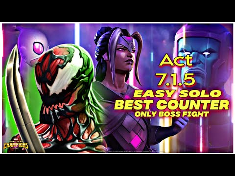ACT 7.1.5 ( Mashup ) NIGHTCARNAGE Boss Easy Solo - MCOC