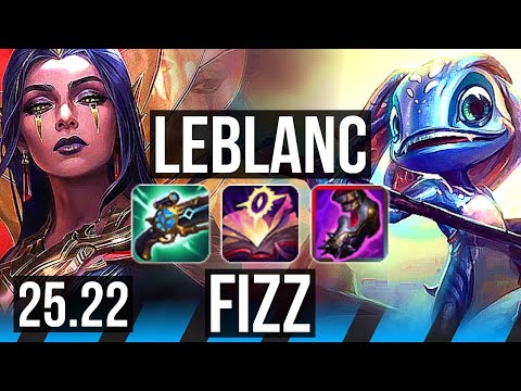 LEBLANC vs FIZZ (MID) | 10/2/8 | EUW Diamond | 25.22