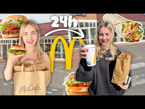 24 HOURS ONLY MCDONALDS FOOD🍔