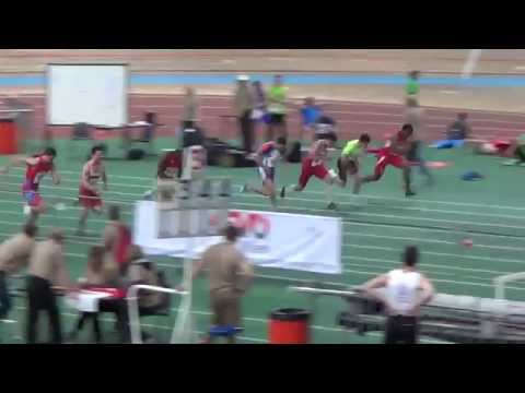 ASVÖ Vienna Indoor Gala 2015 - 60m Männer A-Finale - Aleixo Platini Menga 6,77s, Markus Fuchs 6,82s