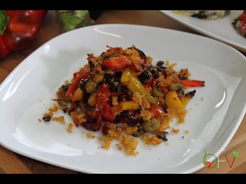 PEPERONI AL GRATIN - BRUSCHETTE DI MELANZANE - Buono Facile Veloce -