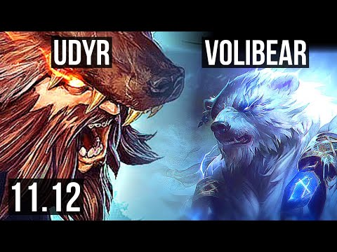 UDYR vs VOLIBEAR (JUNGLE) | 18/3/15, 1.8M mastery, 900+ games, Dominating | NA Diamond | v11.12