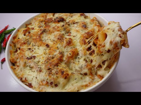 Baked Creamy Chicken Pasta By Recipes of the world