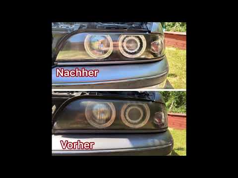 Matte Scheinwerfer in 10 Minuten per Hand polieren statt neu kaufen