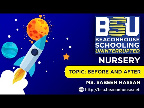Class - Nursery - Before and After - Ms. Sabeen Hassan