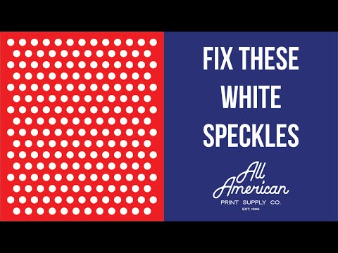 How to Fix the White Speckles Part 1 | AA Print Supply