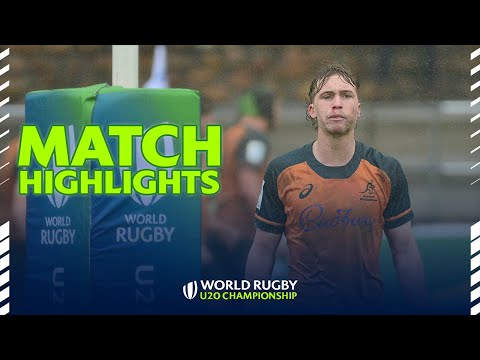 INTENSE battle in the rain! | Australia v Ireland Highlights | World Rugby U20 Championship