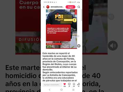 Asesinan a Educadora de Párvulos en la C.de la Florida R.Bio Bío
